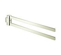 Grohe Selection porte-serviettes 41063BE0 40 cm, 2 bras, pivotant, nickel poli