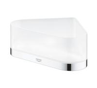 GROHE Selection Receveur de douche - 17x17x20x8.5cm - modèle d'angle - montage mural - chrome 41038000