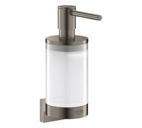Grohe Selection Halter 41027AL0 graphite dur brossé, pour verre et, distributeur de savon