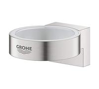 GROHE Selection Halter 41027DC0 – pour verre et distributeur de savon – SuperSteel