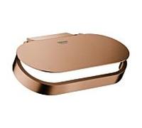 Grohe Selection WC porte-papier 41069DL0 warm sunset brossé, avec couvercle, fixation murale, fixation invisible
