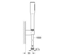 Grohe Support de douche mural 1 jet 27369000