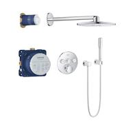 GROHE Set de douche thermostatique encastré Grohtherm SmartControl, Chromé, 34705000 (Import Allemagne), Chromé, 3 sorties
