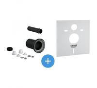 Grohe - Set garniture de raccordement pour WC suspendu + Isolation phonique (37311K00-SET)