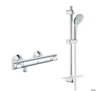 Grohe - Set Mitigeur Thermostatique de Douche + Ensemble de douche complet 3 jets EUPHORIA 110 (34840000-EUPHORIA3)