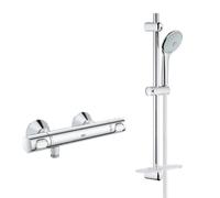 Grohe - Set Mitigeur Thermostatique de Douche + Ensemble de douche complet 3 jets EUPHORIA 110 (34840000-EUPHORIA3)
