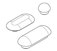 GROHE Silencieux (pour siège et couvercle, 2 pièces pour couvercle + 4 pièces pour le siège, fermeture douce), blanc alpin 102905SH00