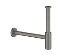 GROHE Siphon Bouteille pour Lavabo 1 1/4 Pouce, Anthracite Brossé, 28912AL0 | Matériau en laiton, finition GROHE LongLife PVD, partie supérieure dévissable