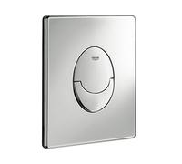 GROHE Skate Air - Plaque de commande pour WC avec double chasse et marche/arrêt chrome / chrome