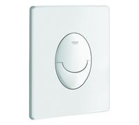 GROHE Skate Air - Plaque de commande pour WC avec double chasse et marche/arrêt blanc / blanc