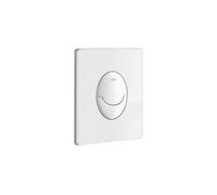 GROHE Skate Air - Plaque de commande pour WC avec double chasse et marche/arrêt blanc / blanc