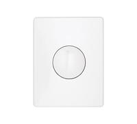 GROHE Skate, plaque de commande pour réservoirs, montage facile | Pour réservoirs encastrés GROHE, surface facile à entretenir, hygiénique, nettoyage facile (blanc alpin, 38573SH0)