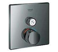 Grohe Smartcontrol jeu de finition 29123A00 graphite dur, carré, 2000 , robinet d'arrêt match1