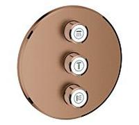 GROHE Vanne 3 voies dissimulée Grohtherm SmartControl 29122DL0 rosace ronde coucher de soleil brossé