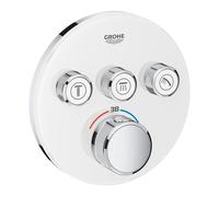 GROHE Smartcontrol Partie de finition pour robinet de douche encastrable thermostatique avec inverseur 3 voies rond blanc 29904ls0