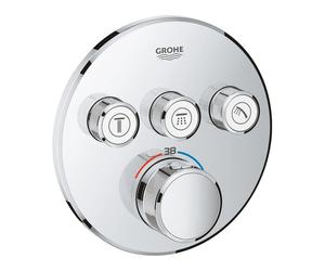 GROHE Smartcontrol Partie de finition pour robinet de douche encastrable thermostatique avec inverseur 3 voies rond chrome 29121000