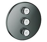Grohe Smartcontrol set de finition 29122A00 graphite dur, rond, vanne cachée 3 voies