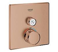 Grohe Smartcontrol set de finition 29123DL0 warm sunset brossé, carré, 2000 , robinet d'arrêt match1