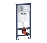 GROHE Bâti-support WC Solido 3-en-1 1,20 m Encastré Plaque double boutons Réservoir 6-9 L
