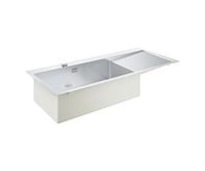 Grohe Spülbecken 31581SD1 116x52cm, acier inoxydable, avec égouttoir, gauche, peut être installé à gauche