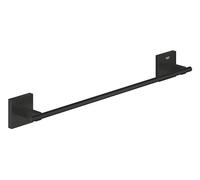 GROHE Start Cube Barre Porte-Serviettes 450 mm, Fixations Cachées, Métal, A Coller avec GROHE QuickGlue ou à Visser, Noir Mat, 409872430