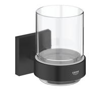 Grohe start Cube verre avec Halter 410972430 noir mat
