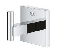 GROHE Patère murale Start Cube 40961000 – Métal, fixations cachées, platine incluse – Chromé