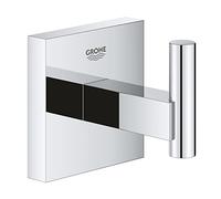 GROHE Patère murale Start Cube 40961000 – Métal, fixations cachées, platine incluse – Chromé