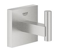 GROHE Patère murale Start Cube 40961DC0 Supersteel, platine et fixations cachées