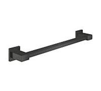 GROHE Barre d'appui Start Cube 504 mm – noir mat, fixations cachées, vis incluses