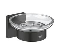 Grohe Start Cube porte-savon mural noir-transparent 410962430