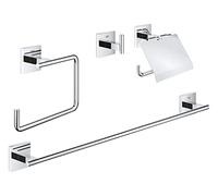 Grohe Start Cube ensemble de salle de bain 4 en 1 41115000 chrome, ensemble d'accessoires de salle de bain