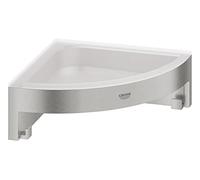 GROHE QuickFix - Start Cube - Tablette de douche d'angle (à visser ou à coller) - supersteel