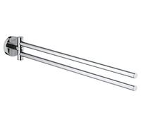 GROHE Start Double Barre Porte-Serviettes pour Salle de Bain, 439 mm, Fixations Cachées avec Vis Incluses, Métal, Chromé, 41183000