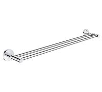 GROHE Start Double Barre Porte-Serviettes pour Salle de Bain, 654 mm, Fixations Cachées avec Vis Incluses, Métal, Chromé, 41203000