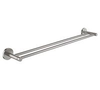 Grohe Start porte-serviettes de bain double 41203DC0, 654 mm, Supersteel
