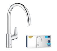 Grohe Start Edge Mitigeur de cuisine, extractible, pivotant, 30550000,