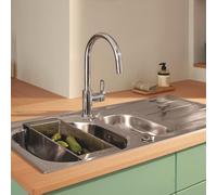 Grohe Start Loop Mitigeur de cuisine, extractible, pivotant, 30556000,
