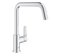 GROHE Robinet de cuisine Start 30630000, bec en U, montage sur fenêtre, chromé