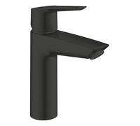 GROHE Start Mitigeur Monocommande Lavabo, Taille M, Economie d'Eau, Economie d'Energie, Ouverture Eau Froide Au Centre, Noir Mat, 237462432