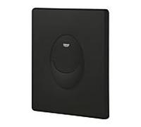 GROHE Start Plaque de Commande, Double Touche Interrompable, Economie d'Eau, Montage Vertical, ABS, Noir Mat, 389642430