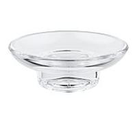 GROHE Porte-savon Start 41182000 – coupelle en verre chromée, compatible Start et Start Cube