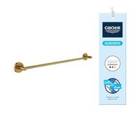 GROHE Start Porte-Serviettes Mural, (Métal, Fixation Murale Cachée, Vis et Chevilles Incluses, 654 mm), Gold Brossé Cool Sunrise, 41178GN0