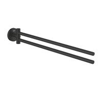Grohe Start QuickFix Porte serviette - 43.9cm - 2 bras - rotatif - Noir mat 411832430