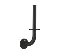 GROHE Porte-papier toilette mural Start en métal avec fixations cachées – Noir mat (G411862430)