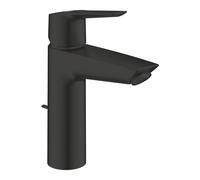 GROHE Start Wastafelmengkraan - opbouw - 12.1cm uitloop - M-size - trek waste - mat zwart 234552432