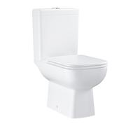 Grohe - StartEdge Ceramic Ensemble WC à poser sans bride + Abattant avec frein de chute en Duroplast, blanc (G39814000)