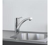 GROHE Mitigeur évier Swift 30358000 Monocommande, bec bas, mousseur économique, rotation 140°
