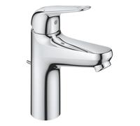 GROHE Swift Mitigeur Monocommande Lavabo, Economie d'Eau, Taille M, Tirette et Vidage, Installation Facile, Chromé, 24325001