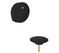 GROHE Talentofill Ensemble de Remplissage, Clapet de Vidage, A Associer à un Système de Vidage 28 990 000 ou 28 991 000, Phantom Black, 19952KF0